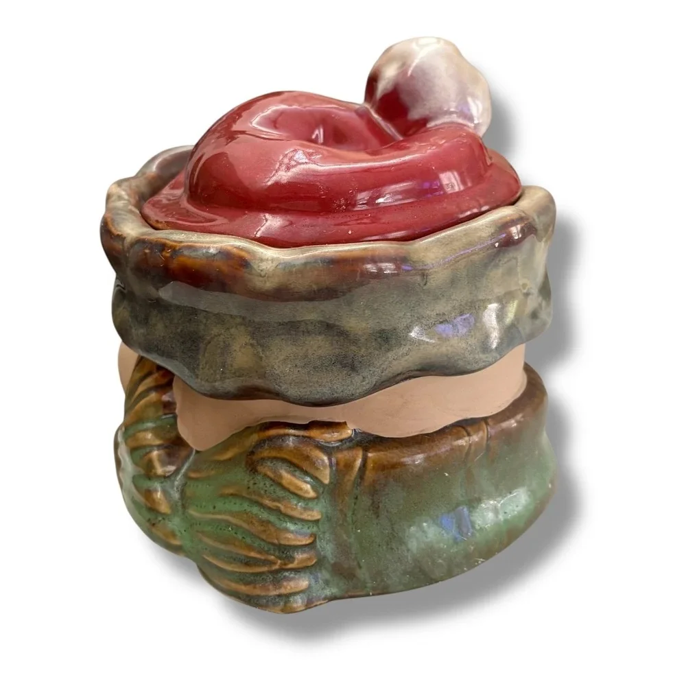 Kirkland's Potter's Garden II Ceramic Snowman‎ Head Cookie Jar